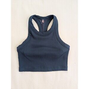 FP Movement by Free People Ribbed Tank Top in Dark Blue
